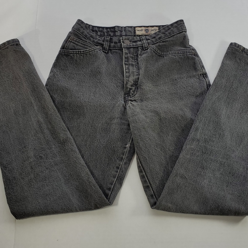 Vintage 1980s The GAP Women's Size 5/6 Slim Black Jeans High Rise Work Force
